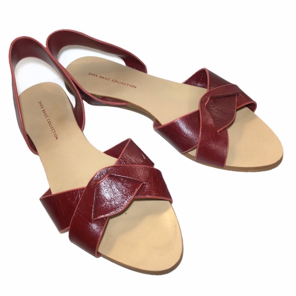 red wine sandals
